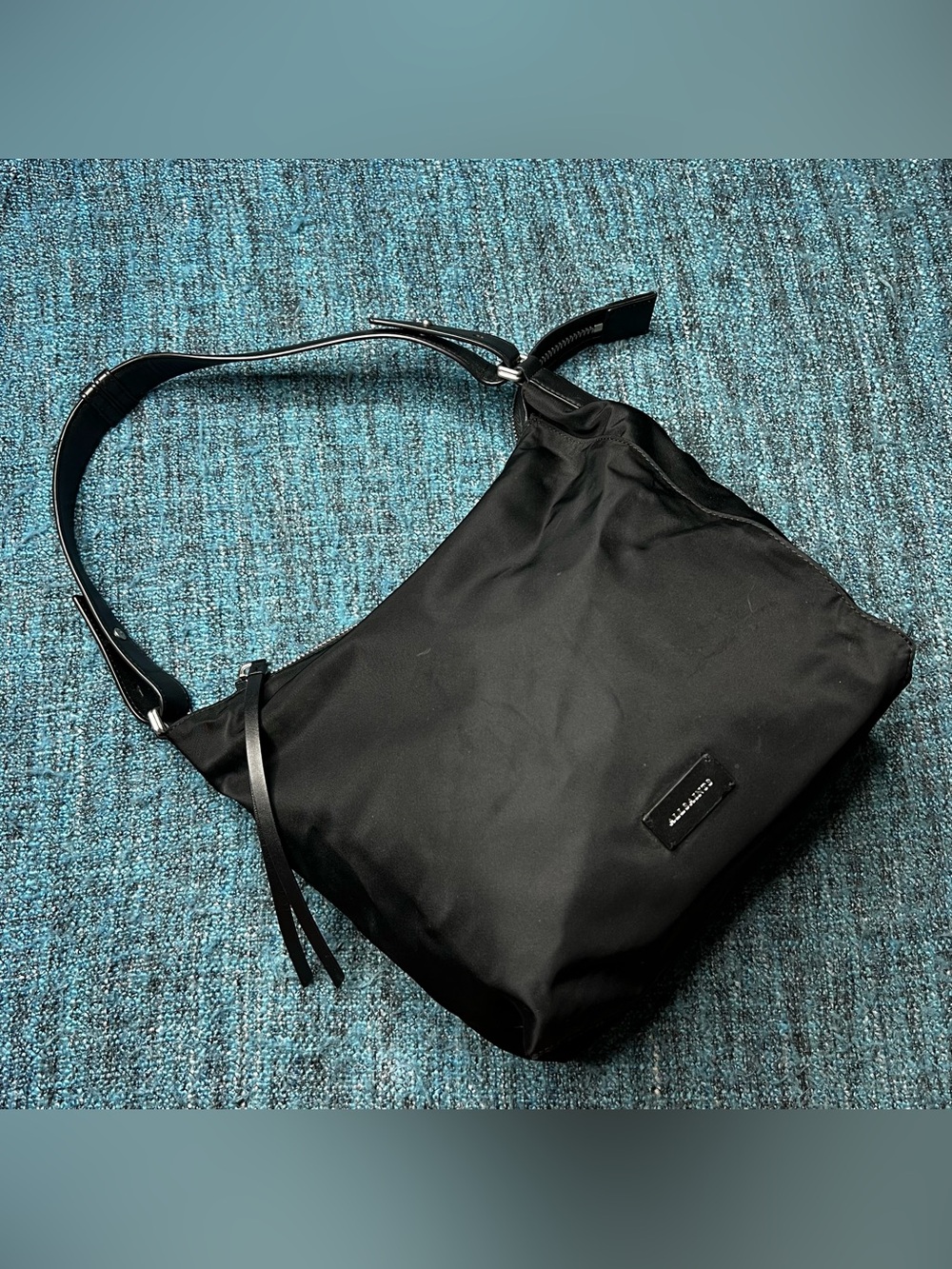Allsaints Nilo Kita Nylon Shoulder Bag Purse in Black